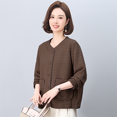 棒球服外套女2025新款春秋短款拉链式开衫小个子中年妈妈春装上衣，女装短外套，独衣靓