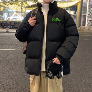 已注册港风直播抖音得物高品质宽松男加厚撞色棉衣外套M1403P68图片