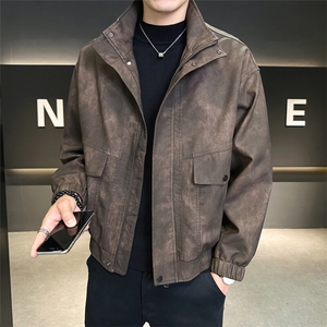 店主风宽松皮衣男PU皮夹克高级感潮流外套C317-J1118-P155图片