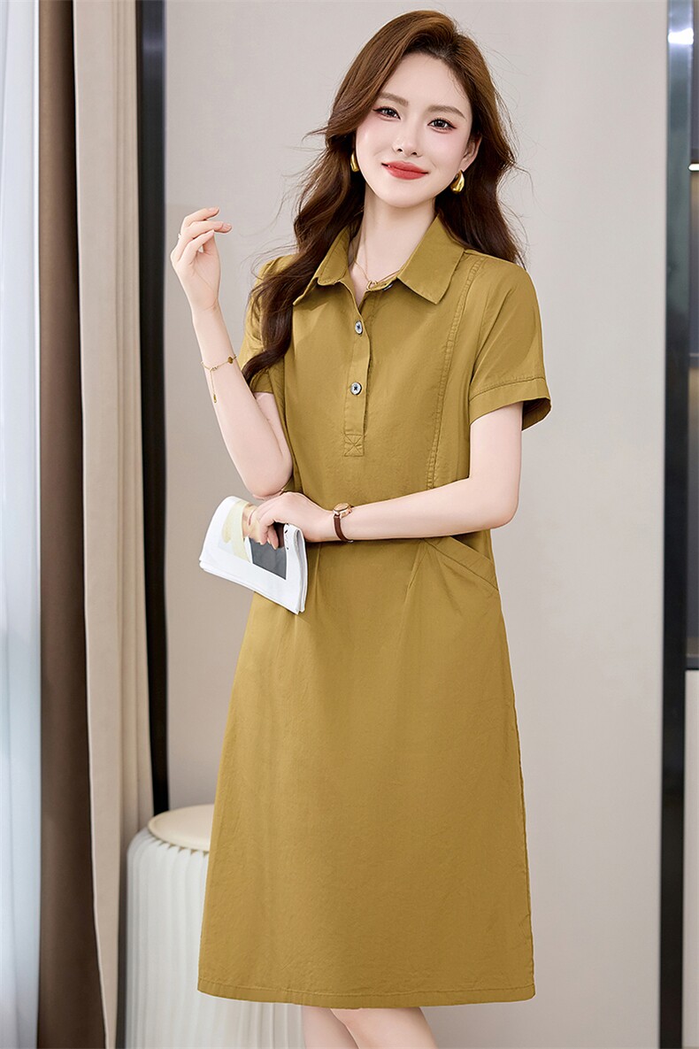 休闲连衣裙女装夏季新款2025年时尚百搭款裙子,女装毛呢外套,新感觉