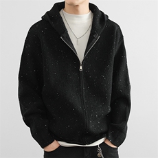 满天星潮牌连帽夹克外套男士休闲时尚针织开衫MY6603P90，男装夹克，星座914