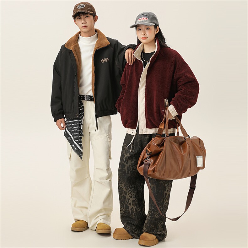 2025冬季新款男装日系潮牌两面穿宽松休闲棉服加厚外套MY388-F165,男装棉衣,电商A101（原外27）