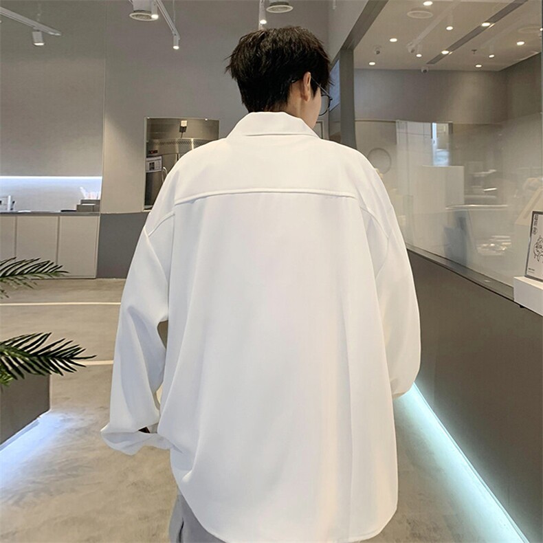 2025春季新款港风外景大码刺绣风衬衫M-5XHC24066-特P40,男装衬衫,电商A022