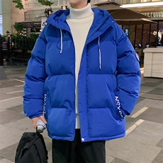 棉衣男冬季连帽棉袄外套韩版潮流宽松面包棉服MY844310B-1-P65，男装棉衣，星座310B-1