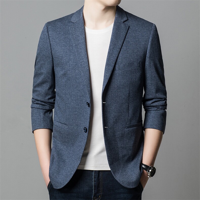BGW303男式秋冬2023新款西装男针织西服外套修身商务休闲男P145,男装西服,电商B360