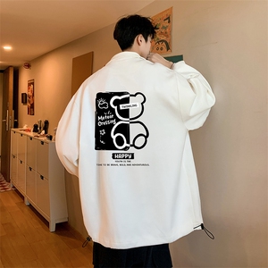 麂皮绒夹克男大码立领褂子外套JK85352-P68 加绒款-P78图片