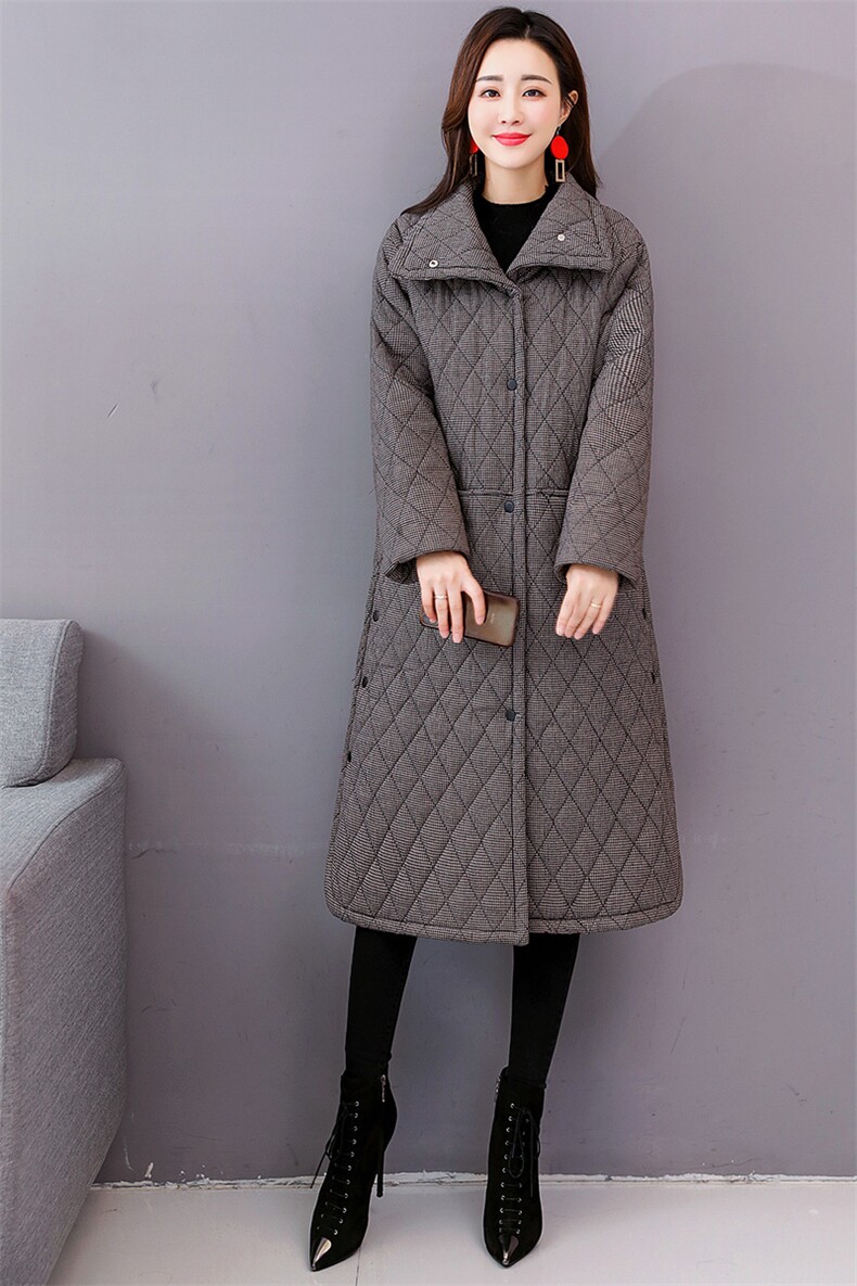 修身显瘦棉衣/棉服2020年冬季潮流简约连帽百搭长袖中长款,女装棉衣/棉服,众宇琦
