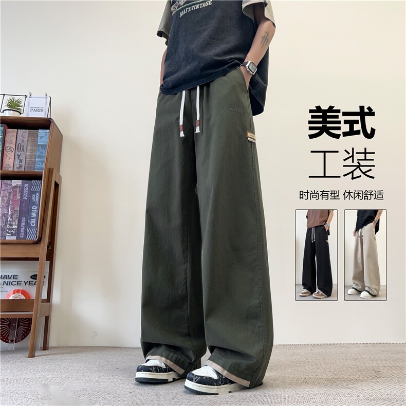 夏季新款美式高街工装百搭宽松休闲长裤B315-K25512-特p42控78,男装休闲裤,电商B315