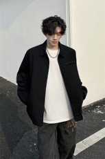 8XL-M春季水洗帆布短款夹克男生vintage美式复古工装外套JK003P98，男装夹克，电商B312