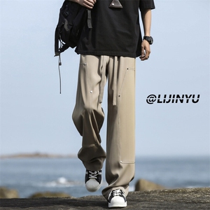 美式高街vibe风男宽松百搭阔腿直筒休闲裤X1910 特批-4588图片