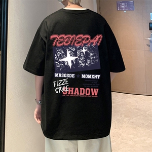 T733P26夏季新品港风高街美式短袖T恤宽松ins重磅纯棉体恤图片