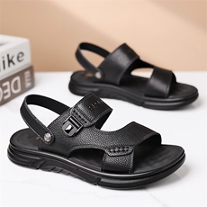 X5014-p135真皮凉鞋男士潮款头层牛皮沙滩鞋男防滑耐磨凉拖鞋男，男鞋凉鞋，星座1407-3