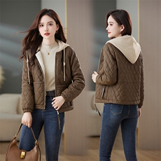 2024冬季女装新款时尚潮流仿绵羊皮绗缝格子加绒加厚皮棉,女装2024冬季女装新款时尚潮流仿绵羊皮绗缝格子加绒加厚皮棉,女装皮衣,缘衣格,缘衣格