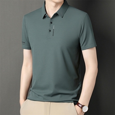 163-P21元【抖音】短袖男polo衫翻领商务男士t恤纯色男装上衣，男装T恤，星座1706