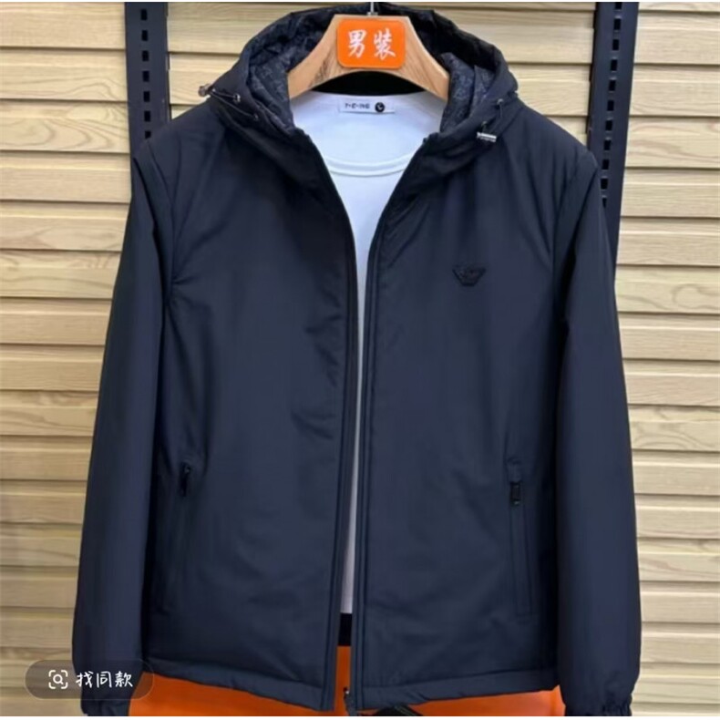 (网图)双面穿轻奢薄棉棉服胸标保暖休闲薄棉棉袄313B-JK5607-P110,男装棉衣,星座313B