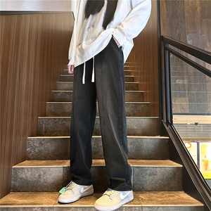 K1223-p35-控58oversizecleanfit牛仔裤褶皱直筒裤老爹裤长裤