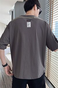 有报告夏季男士新款短袖t恤半袖潮流男装上衣 DS392T图片