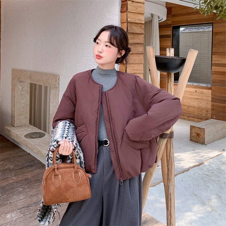2025新款90白鸭绒圆领派克休闲服-1D066-99856#-P305-K405,女装羽绒服,1D066-1