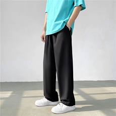 韩版潮流宽松直筒裤夏季休闲裤子男阔腿拖地长裤K3304-P22，男装休闲裤，星座512-2