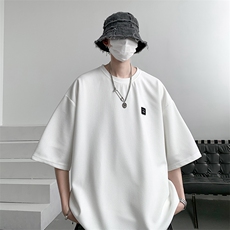 8XL-M重磅！特大码T潮牌上衣男中性华夫格短袖T恤DX304P25控39，男装T恤，电商D206-1