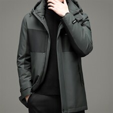 中年男棉衣冬装双拼色羽绒服爸爸男装棉服休闲外套YYYR2106-P315图片
