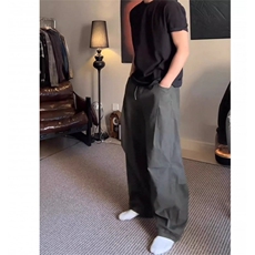 美式复古速干伞兵工装裤男秋季cleanfit弯刀阔腿裤宽松直筒休闲裤，男装工装外套，四季星座505