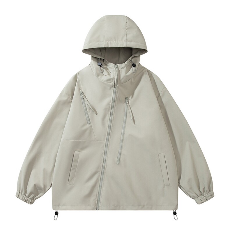 秋季新款二开宽松夹克男纯色冲锋衣外套DSA157B-JK7834-P68,男装夹克,电商A157B