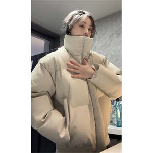 pu皮棉服冬季美式高街棉袄cleanfit短款宽松棉衣外套MF3667-特P85图片