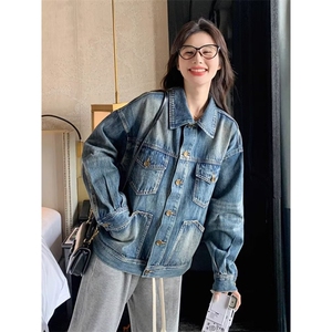 小香风短款牛仔外套女独特夹克外套超好看小众设计洋气牛仔上衣潮图片