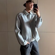春季简约纯色立领开衫卫衣男女宽松廓形短款棒球服外套，女装短外套，星座1210-1