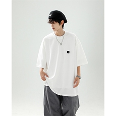 8XL-M重磅！特大码T潮牌上衣男中性华夫格短袖T恤DX304P25控39，男装T恤，电商D206-1