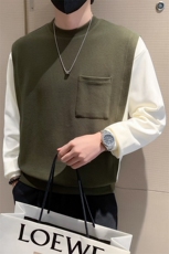 2025秋冬新款社会小伙假两件卫衣男拼接打底上衣W12P75控108，男装T恤，电商B276A