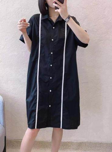 撞色连衣裙，女装连衣裙，江南俏之羽