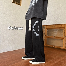 XZ616秋季新款宽松麂皮绒百搭休闲裤TY388P55控68，男装休闲裤，星座512A（原616）