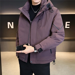 标50 男羽绒服连帽休闲外套 男休闲羽绒上衣 A329-YR2555-P205图片
