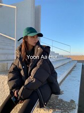 韩版面包服羽绒服，女装羽绒服，玩美