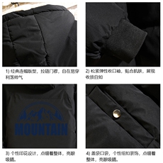 加厚加绒连帽衣男大码服男面包服男砖墙MY16255-P100，男装棉衣，电商A040A
