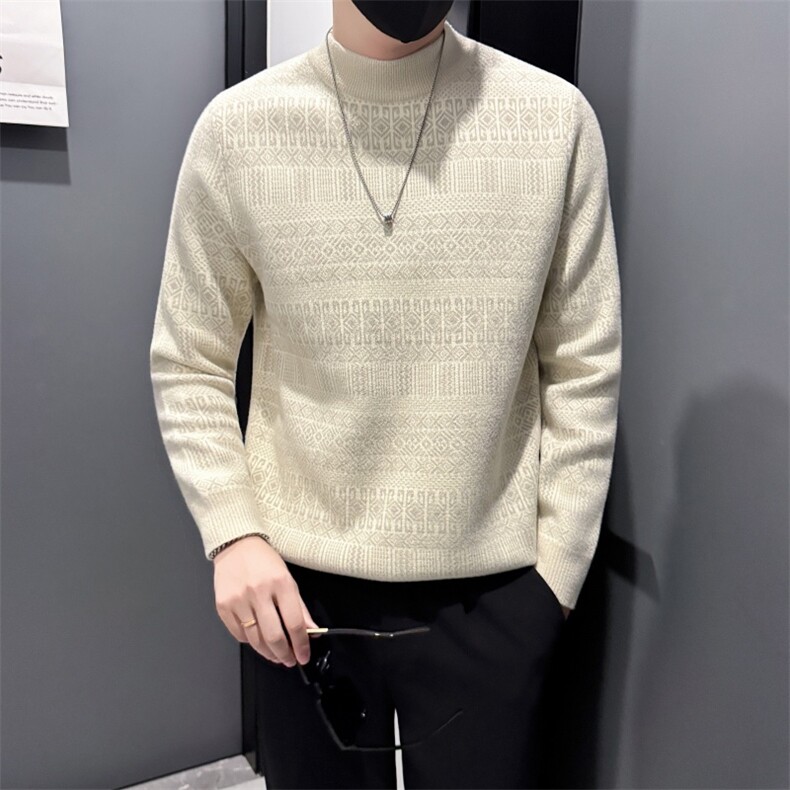 B340MY8305P6898店主风小伙风男士圆领休闲长袖毛衣,男装针织衫/毛衣,电商B340