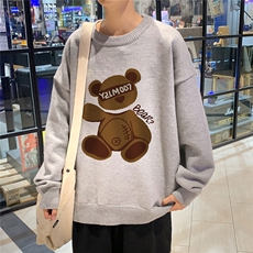 1港风新款宽松休闲中性情侣潮流印花毛衣男外套7788P48加绒P55，男装针织衫/毛衣，星座226-2