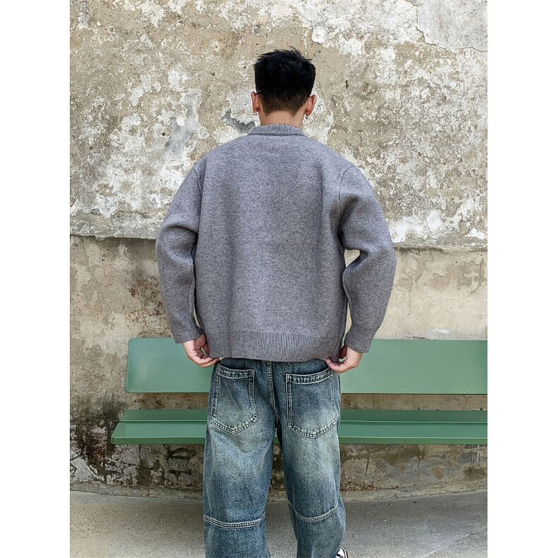 正品高质量专柜款假两件件开衫毛衣上衣86337-P110,男装针织衫/毛衣,星座1012-1