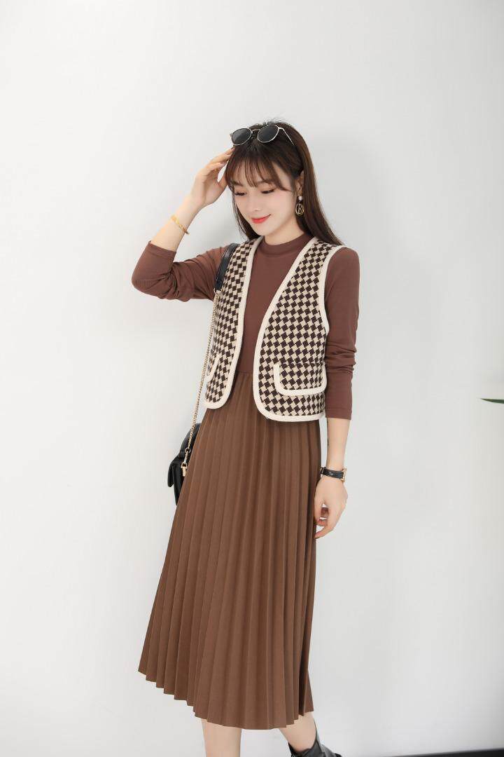 马夹套裙，女装马甲，湘怡服饰