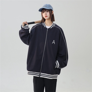 WY208/P75春装新款高品质不起球刺绣卫衣男立领棒球服潮外套