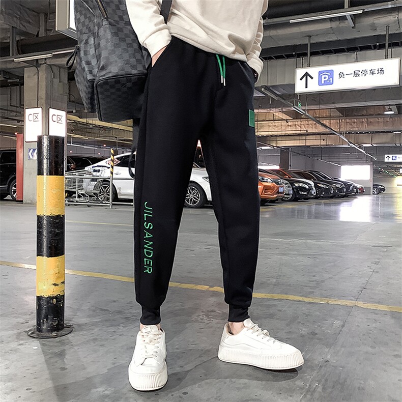 社会精神小伙春秋加绒卫裤运动束脚男裤DS-B249-KK93-P58-加绒P68图片