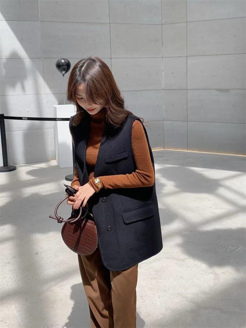 【现货】双面羊绒马甲，女装马甲，欧洛佛