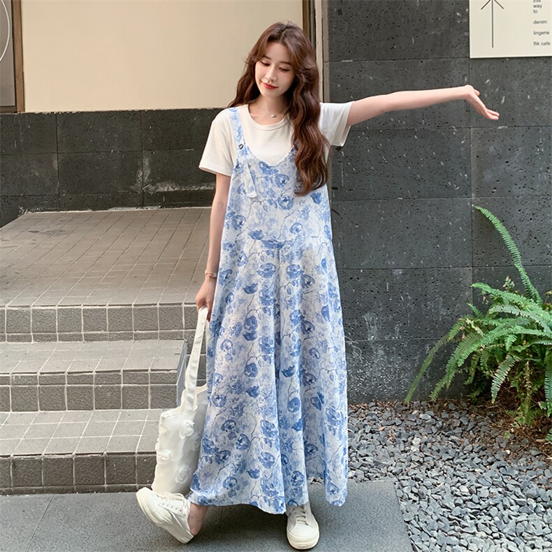 碎花吊带裤2C317A-8519-P125-K175,女装套装/套裙,2C317A