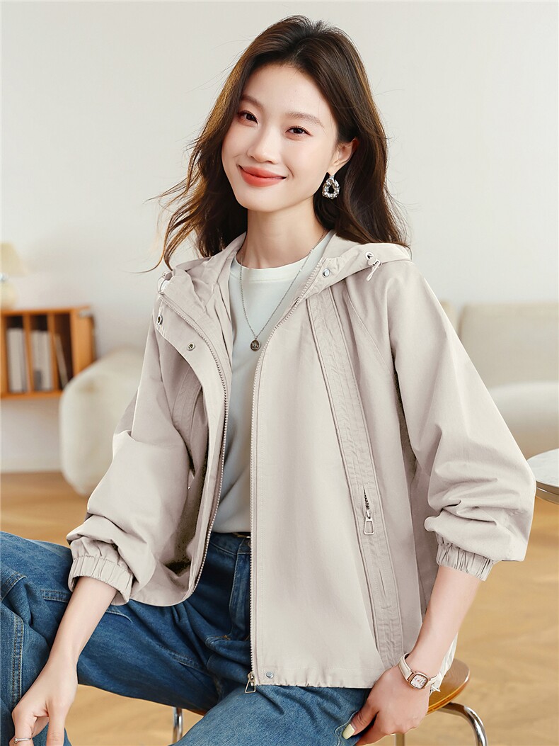 现货大货已出！！！2025秋季新款全棉外套女,女装皮衣,以桐