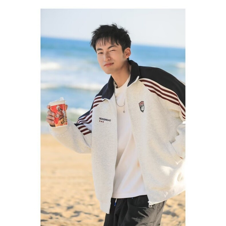 J125-P47新款气质华棉复合牛奶丝卫衣ins时尚慵懒文艺潮流百搭,男装卫衣,电商B323A