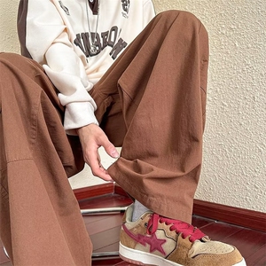 日系机能工装裤男宽松ins潮高街百搭阔腿休闲hiphop裤子K7125-P38图片