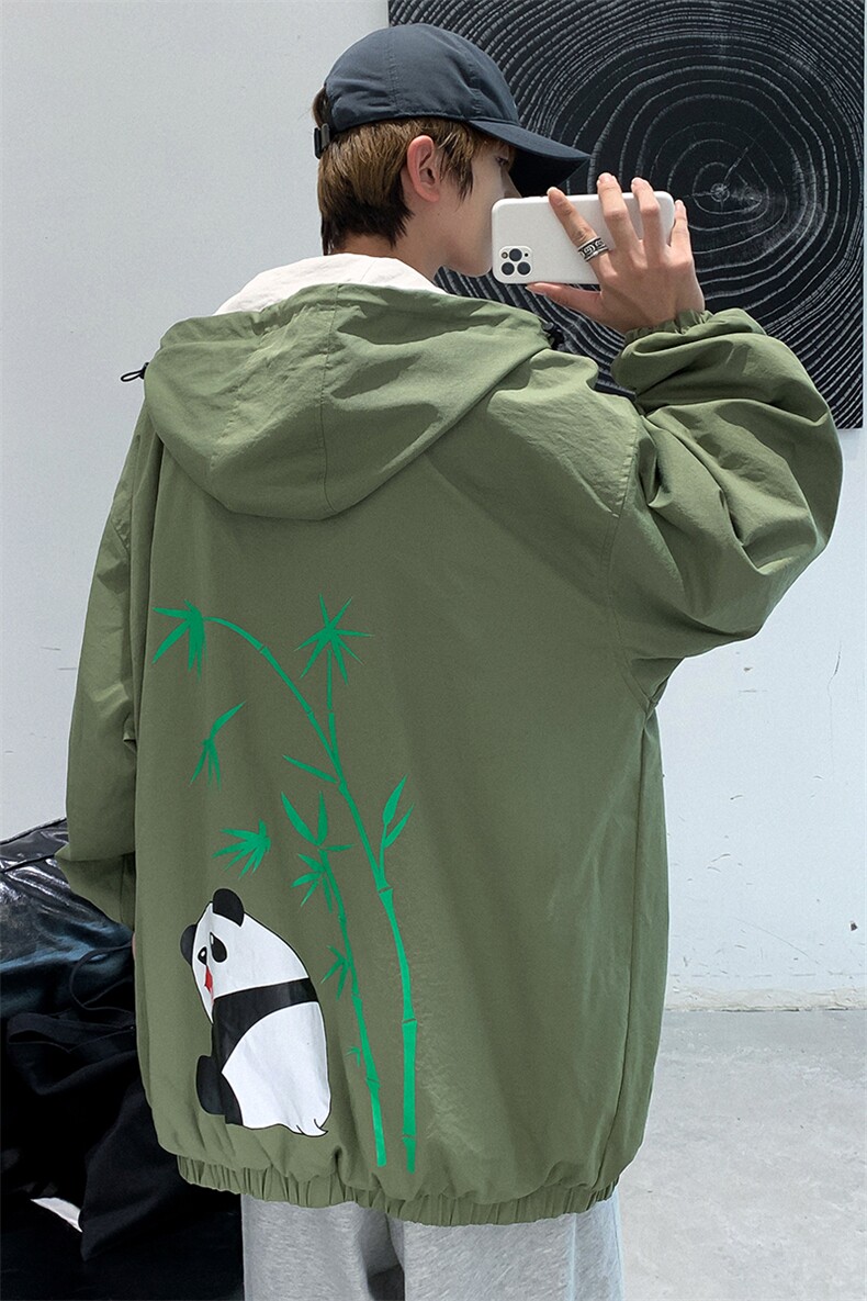709-JK99-P10020秋款港风双面穿印花休闲夹克外套男,男装夹克,星座709