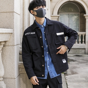 2021春季新款ins火工装外套日系宽松男装夹克衫 DS335TP80图片